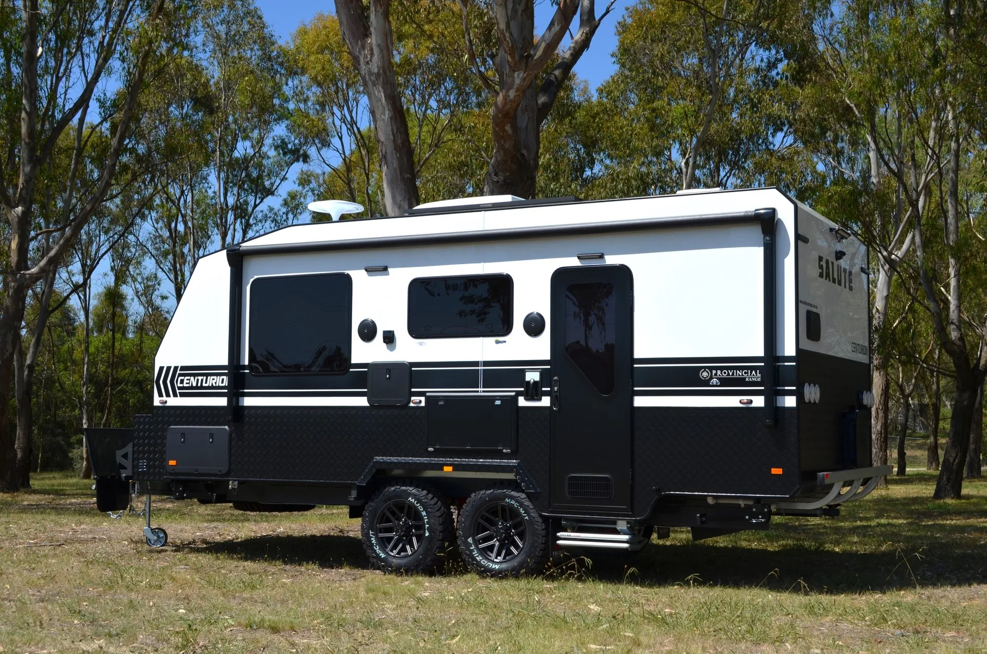 Salute Centurion off-road caravan exterior