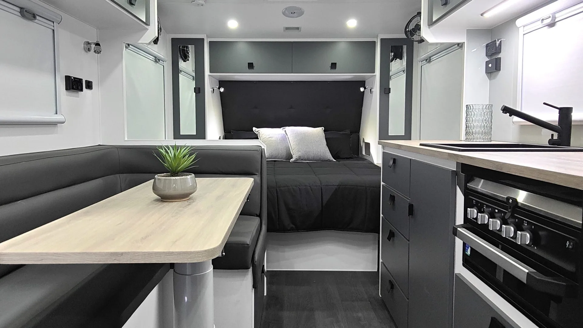 Salute Centurion interior living area looking to the front bedroom